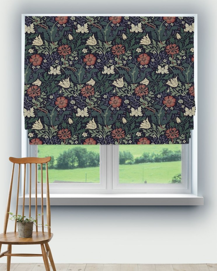 Roman Blinds Morris and Co Compton Fabric DMFPCO205