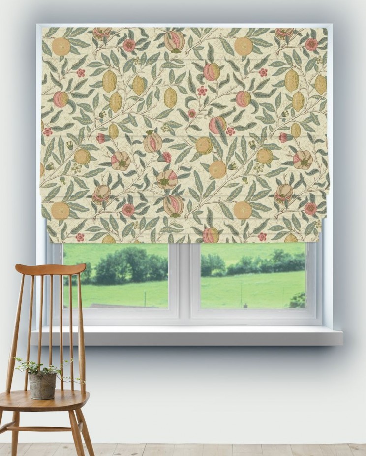 Roman Blinds Morris and Co Fruit Fabric DMFPFR205