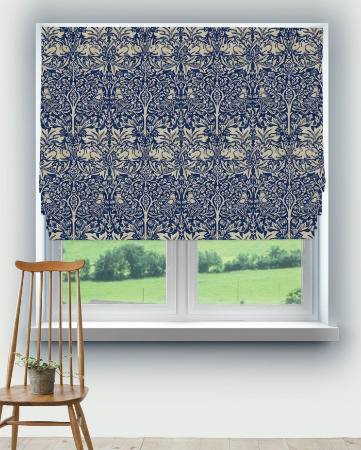 Roman Blinds Morris and Co Brer Rabbit Fabric DMORBR205