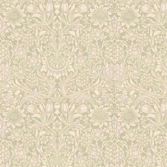 Sunflower Wallpaper - Pale Green - By Morris and Co - WM7197/3