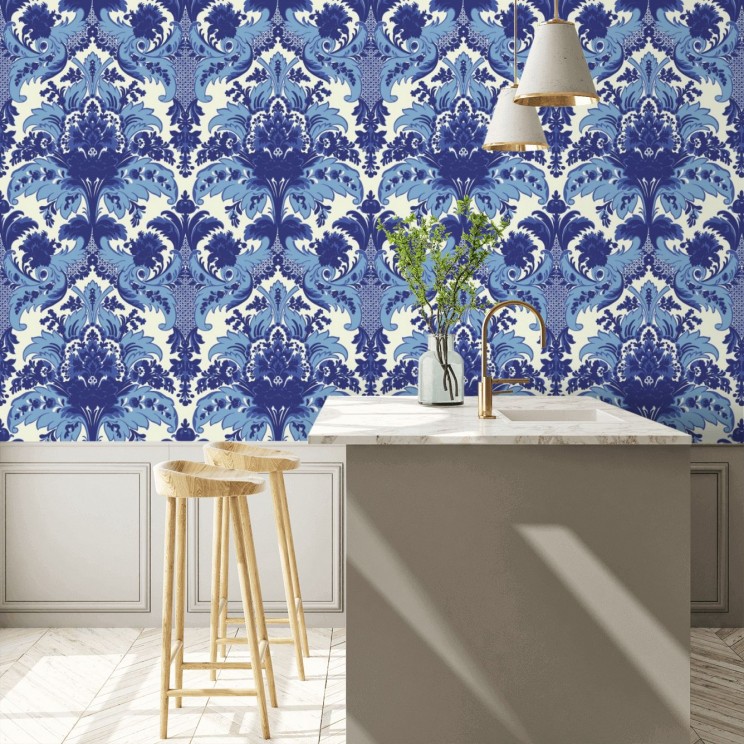 Aldwych Wallpaper - Blue - By Cole and Son - 94/5025
