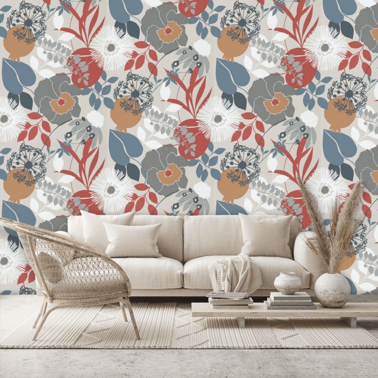 Doyenne Wallpaper - Chalk/Copper/Sepia - By Harlequin - 111492