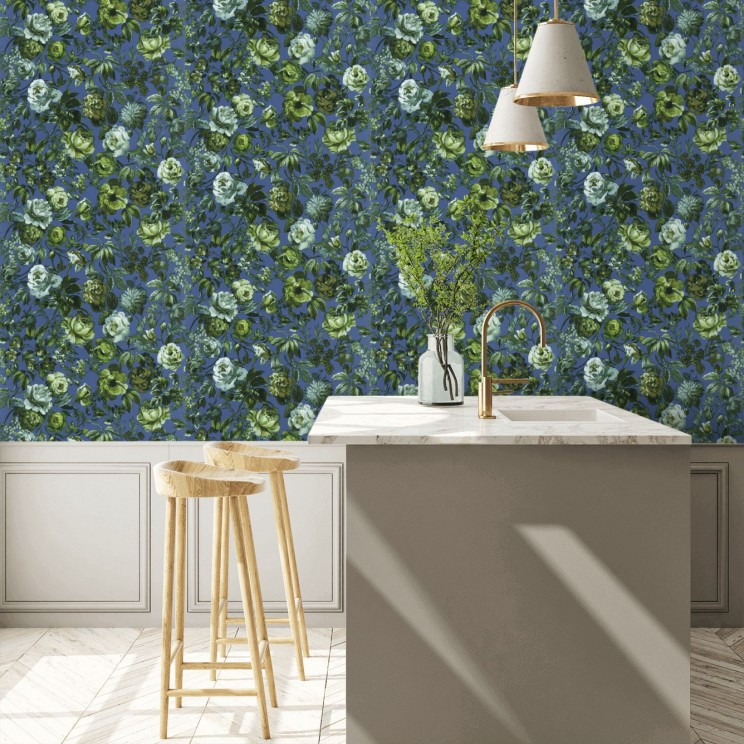 Mansur Wallpaper - Cobalt - By Designers Guild - PDG1125/05