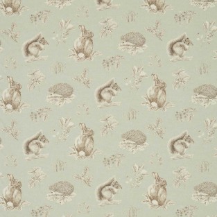 Sanderson Squirrel & Hedgehog Fabric