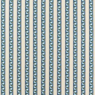 Morris and Co Red Car Stripe Fabric