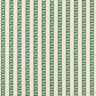 Morris and Co Red Car Stripe Fabric