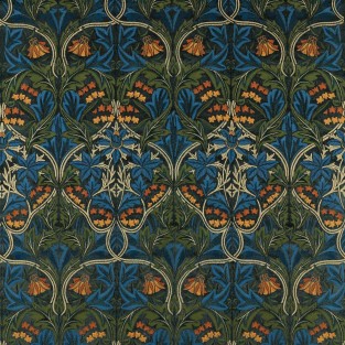 Morris and Co Bluebell Embroidery Fabric