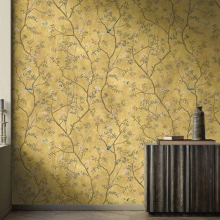 Woodchip & Magnolia Onism Wallpaper